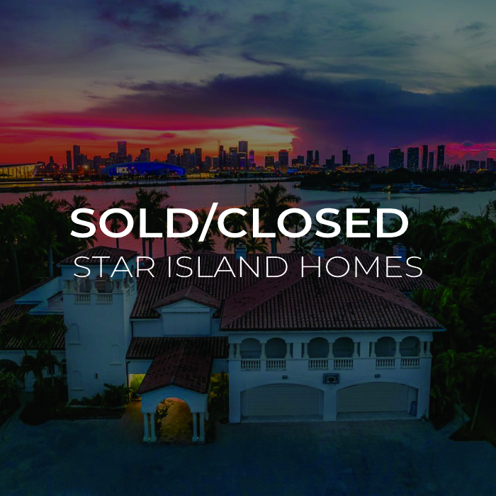 Sold/Closed Star Island Homes